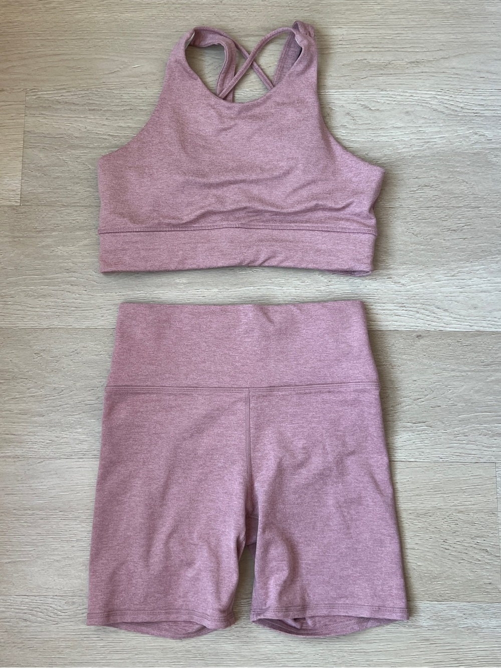 Vuori Elevation Plyo Tank & Clean Elevation Legging Set – Desert Rose Heather